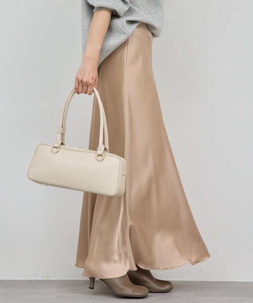 GALLARDAGALANTE(ガリャルダガランテ)の「アセテートバイアススカート(スカート・レディース・ベージュ/ライトグレー・1/0)」の9枚目の写真