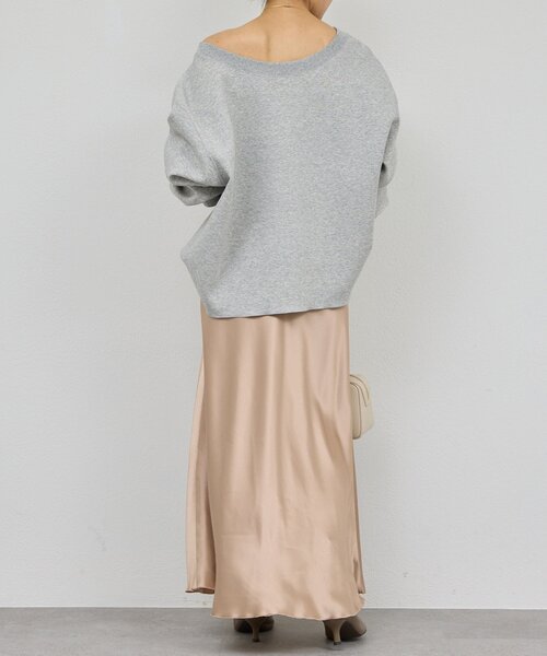 GALLARDAGALANTE(ガリャルダガランテ)の「アセテートバイアススカート(スカート・レディース・ベージュ/ライトグレー・1/0)」の13枚目の写真