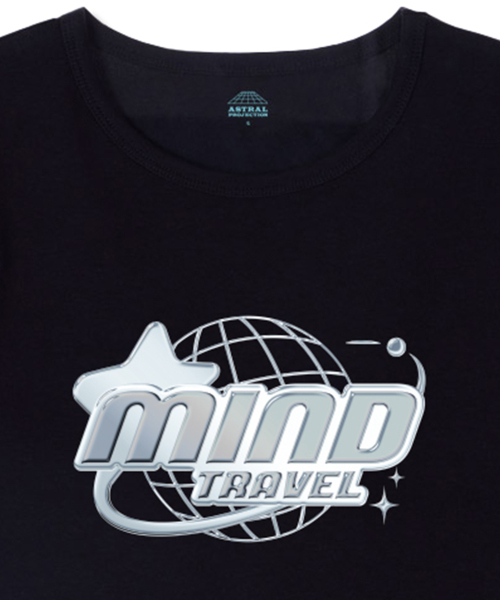 ASTRAL PROJECTION(アストラルプロジェクション)の「マインドトラベル スーピマ スパン クロップTシャツ_ブラック(Tシャツ/カットソー・レディース・その他・LARGE/MEDIUM/SMALL)」の3枚目の写真