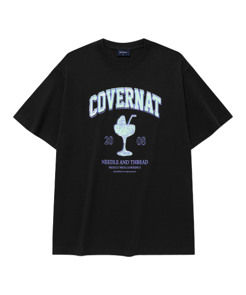 COVERNAT(カバーナット)の「カクテルグラフィックTシャツ ブラック(Tシャツ/カットソー・レディース・その他・SMALL/MEDIUM/LARGE/X-LARGE/X-SMALL/XX-LARGE)」の2枚目の写真