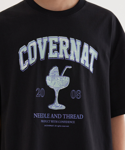 COVERNAT(カバーナット)の「カクテルグラフィックTシャツ ブラック(Tシャツ/カットソー・レディース・その他・SMALL/MEDIUM/LARGE/X-LARGE/X-SMALL/XX-LARGE)」の7枚目の写真