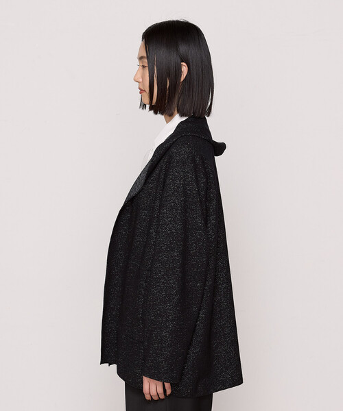 COMME CA（コムサ）の「〔 TALLサイズ 〕リバーシブル ウールリバーツイード調 リバー羽織り（その他アウター・レディース・トップグレー・15号）」の15枚目の写真