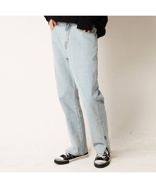 RESPECT(リスペクト)の「semi wide fit denim pants (light blue)(デニムパンツ・メンズ・その他・LARGE/MEDIUM/SMALL/X-LARGE)」の1枚目の写真