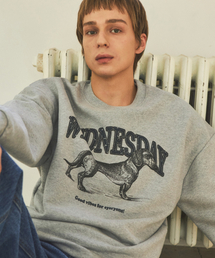 WEDNESDAY OASIS（ウェンズデーオアシス）の「アグリー ダックスフンド スウェットシャツ_Melange GrayW25-TP02（スウェット）」