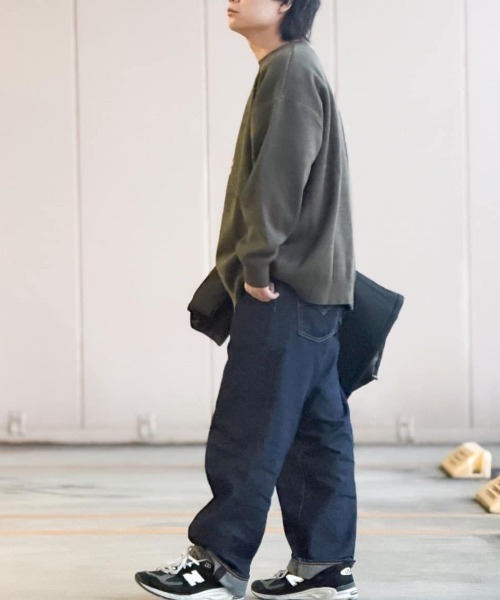 BACK NUMBER(バックナンバー)の「BACK NUMBER(バックナンバー)【メンズ】バルキーニットアニマル柄クルーネックセーター(ニット/セーター・メンズ・キナリ/オリーブ/ブラック・M/L/XL)」の15枚目の写真