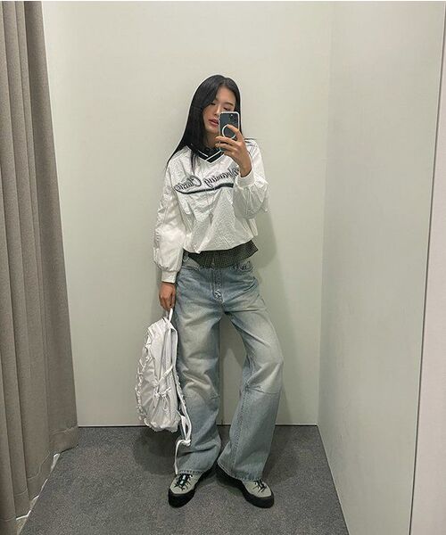 PHYSICAL DEPARTMENT(フィジカル デパートメント)の「ダートウォッシングデニムパンツ_ライトブルー(デニムパンツ・レディース・その他・LARGE/MEDIUM/SMALL/X-LARGE)」の13枚目の写真