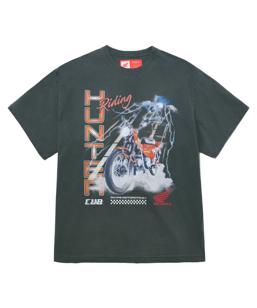 PHYPS MOTORCYCLE（フィップスモーターサイクル）の「Lighting Hunter Cub Short Sleeve Charcoal（Tシャツ/カットソー・レディース・その他・SMALL/MEDIUM/LARGE/X-LARGE）」の3枚目の写真