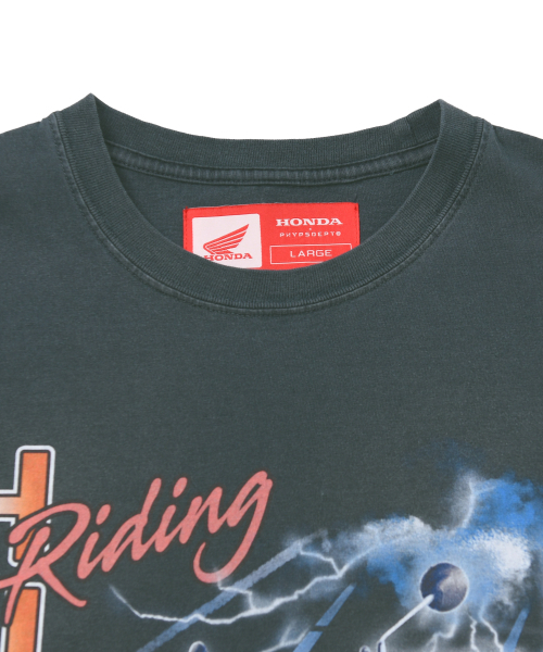 PHYPS MOTORCYCLE（フィップスモーターサイクル）の「Lighting Hunter Cub Short Sleeve Charcoal（Tシャツ/カットソー・レディース・その他・SMALL/MEDIUM/LARGE/X-LARGE）」の9枚目の写真