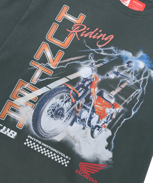 PHYPS MOTORCYCLE（フィップスモーターサイクル）の「Lighting Hunter Cub Short Sleeve Charcoal（Tシャツ/カットソー・レディース・その他・SMALL/MEDIUM/LARGE/X-LARGE）」の8枚目の写真