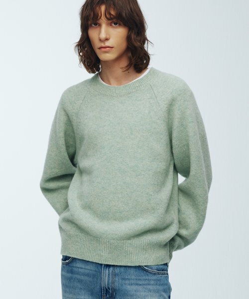 KNITTED（ニッティド）の「シェギドック ウール100% ラウンドニット ミント（ニット/セーター・レディース・その他・MEDIUM/LARGE/X-LARGE）」の2枚目の写真