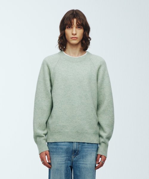 KNITTED（ニッティド）の「シェギドック ウール100% ラウンドニット ミント（ニット/セーター・レディース・その他・MEDIUM/LARGE/X-LARGE）」の3枚目の写真