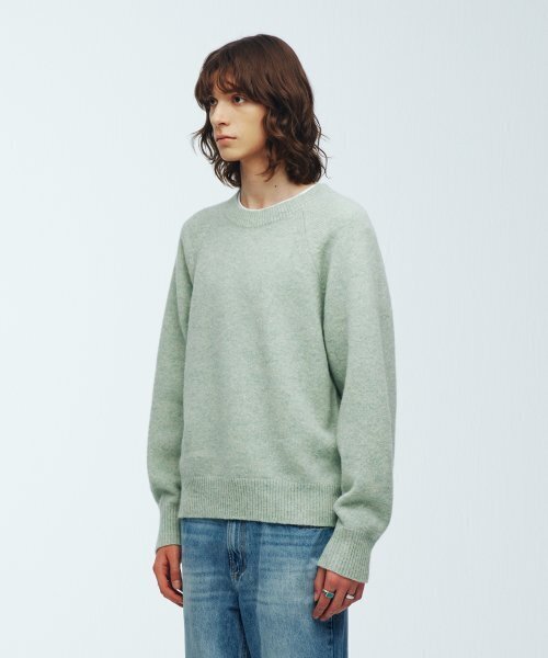 KNITTED（ニッティド）の「シェギドック ウール100% ラウンドニット ミント（ニット/セーター・レディース・その他・MEDIUM/LARGE/X-LARGE）」の4枚目の写真