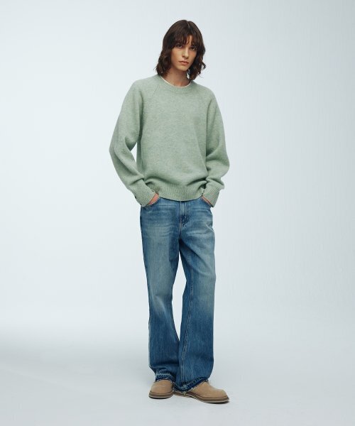 KNITTED（ニッティド）の「シェギドック ウール100% ラウンドニット ミント（ニット/セーター・レディース・その他・MEDIUM/LARGE/X-LARGE）」の6枚目の写真