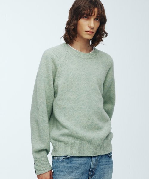 KNITTED（ニッティド）の「シェギドック ウール100% ラウンドニット ミント（ニット/セーター・レディース・その他・MEDIUM/LARGE/X-LARGE）」の8枚目の写真