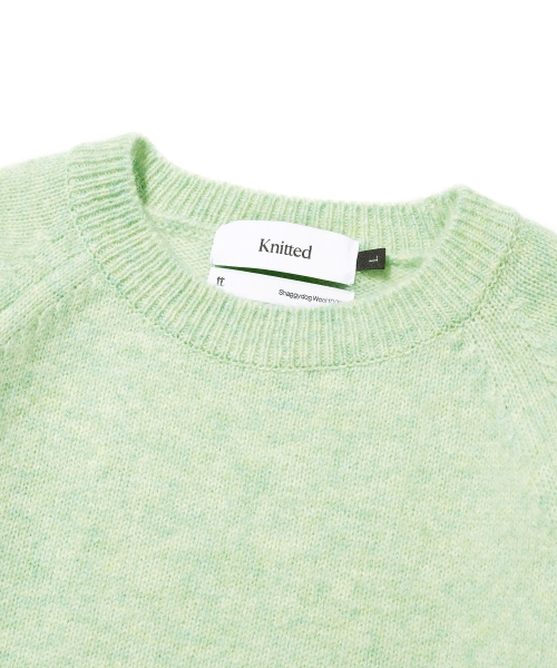 KNITTED（ニッティド）の「シェギドック ウール100% ラウンドニット ミント（ニット/セーター・レディース・その他・MEDIUM/LARGE/X-LARGE）」の10枚目の写真