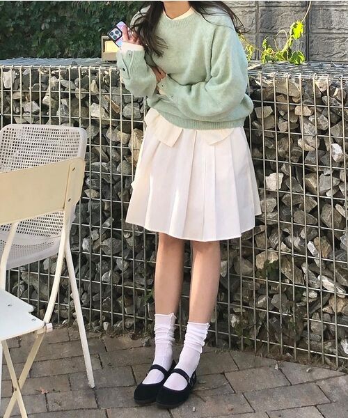 KNITTED（ニッティド）の「シェギドック ウール100% ラウンドニット ミント（ニット/セーター・レディース・その他・MEDIUM/LARGE/X-LARGE）」の16枚目の写真