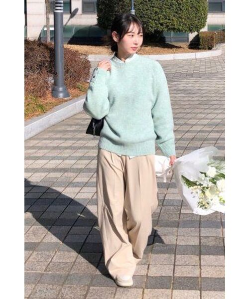 KNITTED（ニッティド）の「シェギドック ウール100% ラウンドニット ミント（ニット/セーター・レディース・その他・MEDIUM/LARGE/X-LARGE）」の20枚目の写真