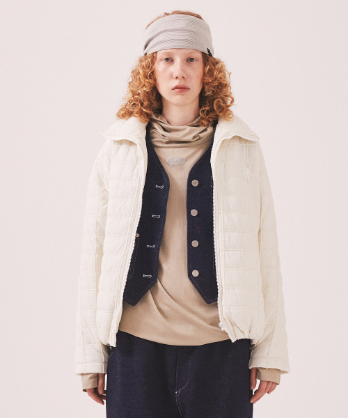 MENASOO(ミナス)の「MNS Short Puffer Jacket_Ivory(ダウンジャケット/コート・レディース・アイボリー・F)」の2枚目の写真