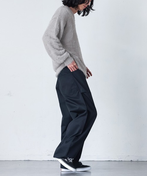 MDR(エムディアール)の「『シャギーVネックニットトップス』(ニット/セーター・メンズ・ブラック/グレー・M/L)」の13枚目の写真