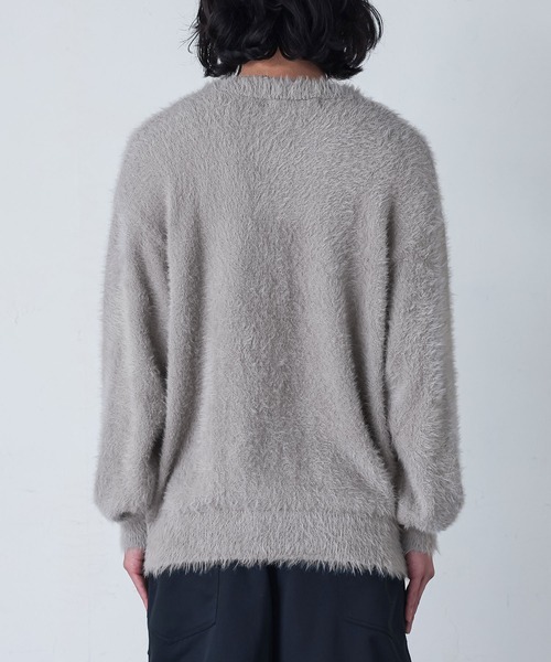 MDR(エムディアール)の「『シャギーVネックニットトップス』(ニット/セーター・メンズ・ブラック/グレー・M/L)」の18枚目の写真