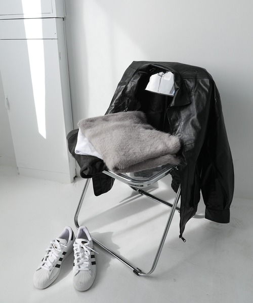 MDR(エムディアール)の「『シャギーVネックニットトップス』(ニット/セーター・メンズ・ブラック/グレー・M/L)」の19枚目の写真