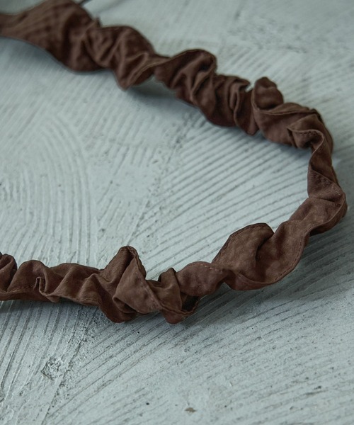 Fashion Letter（ファッションレター）の「チェックシアサッカー 中綿シャーリングベルト ミニバッグ（ショルダーバッグ・レディース・ブラック/ブラウン/アイボリー・FREE）」の13枚目の写真