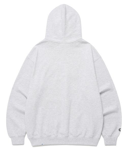 Cavish(カビシ)の「APPLIQUE STADIUM LOGO HOODIE LIGHT GREY(CV2ESUM405A)(パーカー・レディース・ライトグレー・LARGE/MEDIUM/SMALL/X-LARGE)」の2枚目の写真