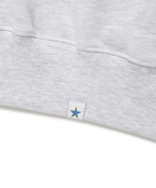 Cavish(カビシ)の「APPLIQUE STADIUM LOGO HOODIE LIGHT GREY(CV2ESUM405A)(パーカー・レディース・ライトグレー・LARGE/MEDIUM/SMALL/X-LARGE)」の6枚目の写真