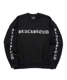 BLACK BLOND（ブラック ブロンド）の「ビビディ クラッシュドフェイス スウェットシャツ (ブラック)（スウェット）」