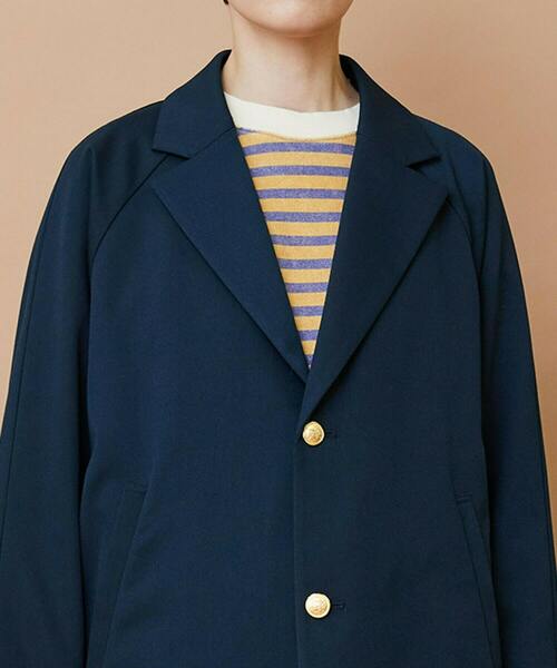 FRAPBOIS(フラボア)の「ブレイザー ジャケット(テーラードジャケット・レディース・ネイビー/グレイッシュベージュ・1/2)」の7枚目の写真