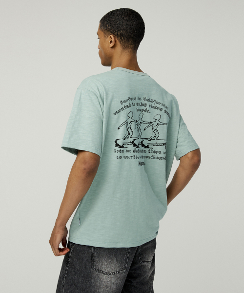 MAGOODGAN(メックウッドガン)の「スウェッグバー3586 スラブサーファーセミオーバーフィットカーキ半袖Tシャツ(Tシャツ/カットソー・レディース・その他・X-LARGE/LARGE/MEDIUM/SMALL)」の3枚目の写真