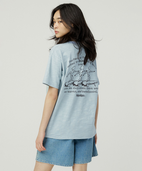 MAGOODGAN(メックウッドガン)の「スウェッグバー3586 スラブサーファーセミオーバーフィットカーキ半袖Tシャツ(Tシャツ/カットソー・レディース・その他・X-LARGE/LARGE/MEDIUM/SMALL)」の5枚目の写真