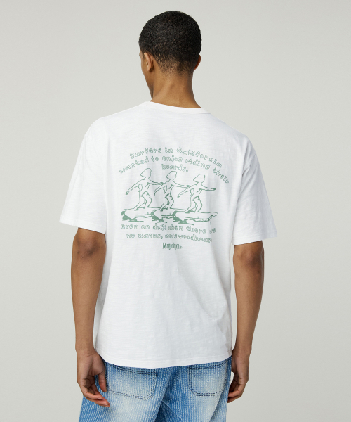 MAGOODGAN(メックウッドガン)の「スウェッグバー3586 スラブサーファーセミオーバーフィットカーキ半袖Tシャツ(Tシャツ/カットソー・レディース・その他・X-LARGE/LARGE/MEDIUM/SMALL)」の6枚目の写真