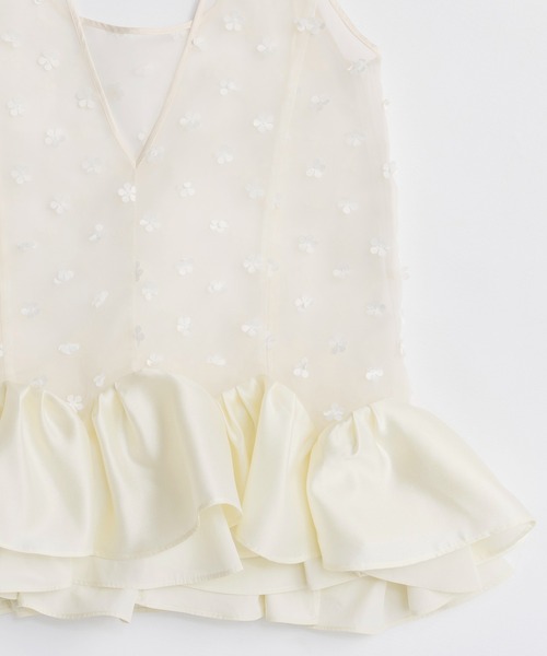 MAISON SPECIAL(メゾンスペシャル)の「【PRE-ORDER】Lily Hem Tunic/リリーヘムチュニック(チュニック・レディース・ホワイト/ブラック・FREE)」の10枚目の写真