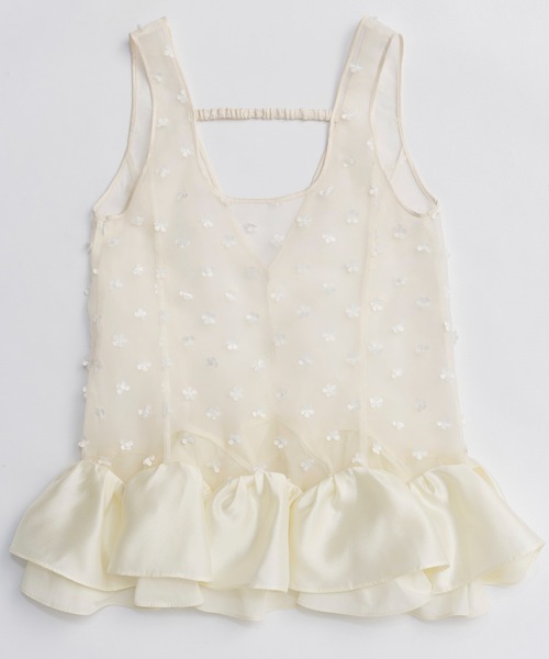 MAISON SPECIAL(メゾンスペシャル)の「【PRE-ORDER】Lily Hem Tunic/リリーヘムチュニック(チュニック・レディース・ホワイト/ブラック・FREE)」の8枚目の写真