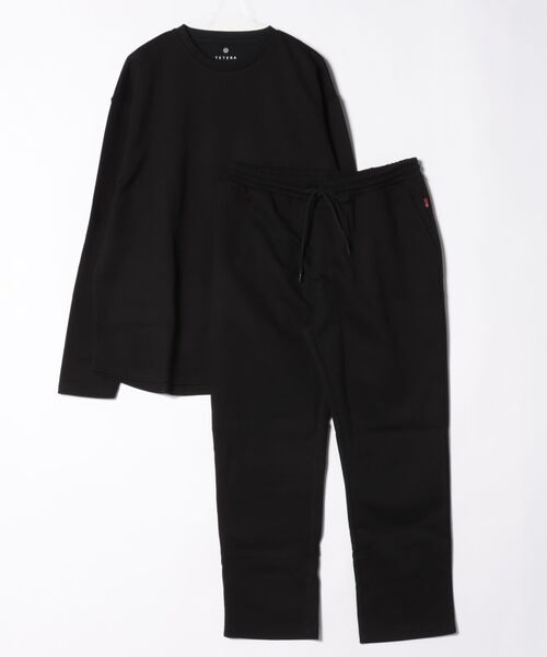 TETERA(テテラ)の「【TETERA/テテラ】SEN SET UP/ センセットアップ(Tシャツ/カットソー・レディース・ブラック・X-LARGE)」の1枚目の写真