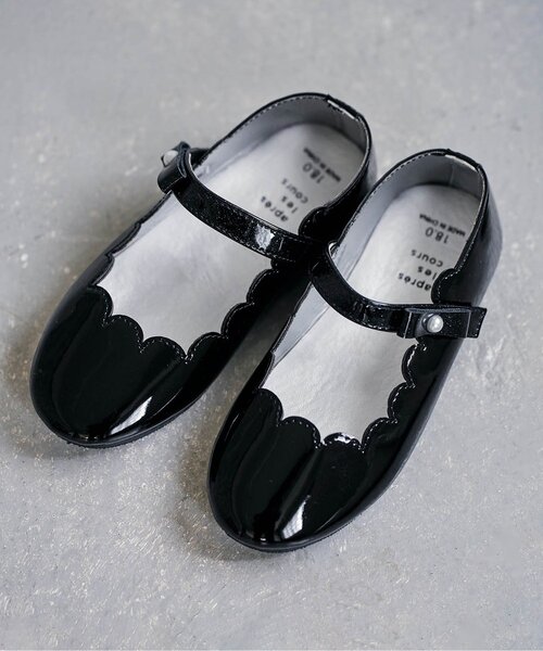 apres les cours(アプレレクール)の「スカラップリボンパンプス(パンプス・キッズ・ゴールド/ブラック/アイボリー・15 /16/17/18/19/20/14)」の1枚目の写真