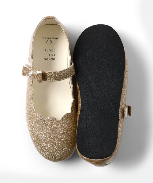 apres les cours（アプレレクール）の「スカラップリボンパンプス（パンプス・キッズ・ゴールド/ブラック/アイボリー・15 /16/17/18/19/20/14）」の11枚目の写真