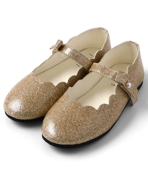 apres les cours（アプレレクール）の「スカラップリボンパンプス（パンプス・キッズ・ゴールド/ブラック/アイボリー・15 /16/17/18/19/20/14）」の10枚目の写真