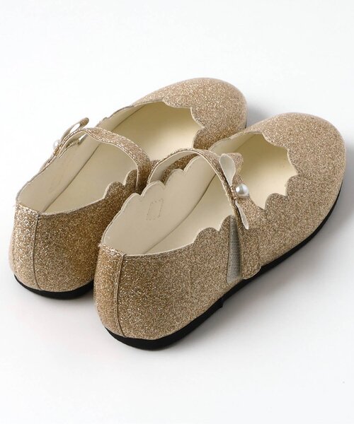 apres les cours（アプレレクール）の「スカラップリボンパンプス（パンプス・キッズ・ゴールド/ブラック/アイボリー・15 /16/17/18/19/20/14）」の7枚目の写真