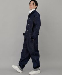 SAINTCREW（セントクルー）の「Sense Walker Tapered Denim Jumpsuit SWT-503 Indigo BRS（つなぎ/オールインワン・レディース）」