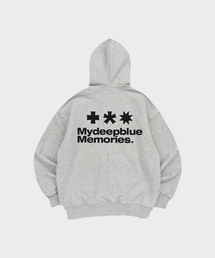 (zp) MM SYMBOL LOGO 2WAY ZIP-UP (GREY)