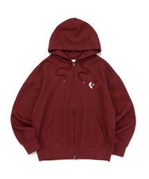 K-STAR LOGO HOOD ZIP-UP (BURGUNDY)