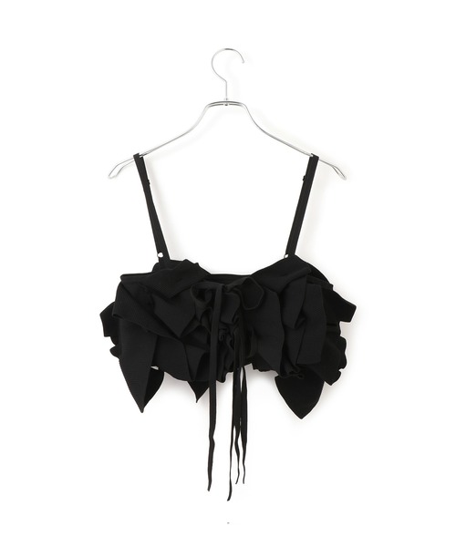 ADAM ET ROPE'(アダムエロペ)の「【サステナブル】ニットフリルビスチェ(ベスト・レディース・ブラック・FREE)」の10枚目の写真