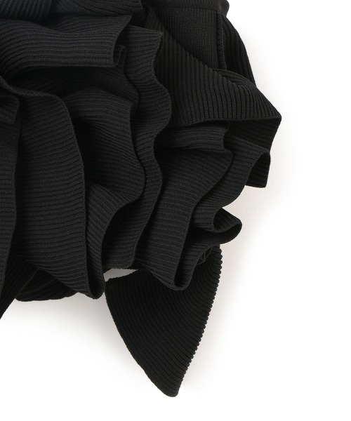 ADAM ET ROPE'(アダムエロペ)の「【サステナブル】ニットフリルビスチェ(ベスト・レディース・ブラック・FREE)」の15枚目の写真