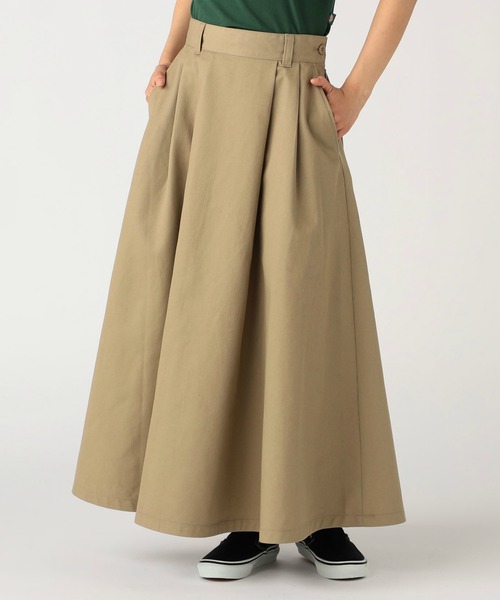 Dickies（ディッキーズ）の「Dickies/ディッキーズ フレアスカート/ミリタリースカート（スカート・レディース・ブラック/カーキ・SMALL/MEDIUM）」の2枚目の写真