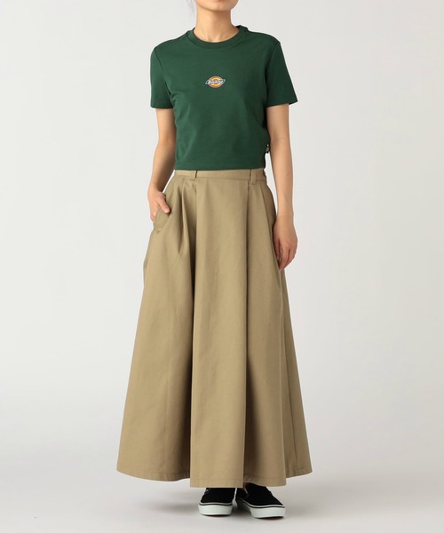 Dickies（ディッキーズ）の「Dickies/ディッキーズ フレアスカート/ミリタリースカート（スカート・レディース・ブラック/カーキ・SMALL/MEDIUM）」の4枚目の写真