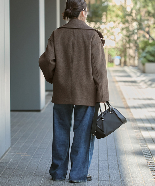JOURNAL STANDARD（ジャーナルスタンダード）の「ビックテーラーコート（その他アウター・レディース・ブラウン/ライトグレー/ベージュ・FREE）」の11枚目の写真