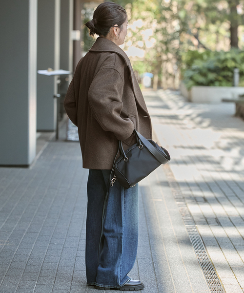 JOURNAL STANDARD（ジャーナルスタンダード）の「ビックテーラーコート（その他アウター・レディース・ブラウン/ライトグレー/ベージュ・FREE）」の12枚目の写真