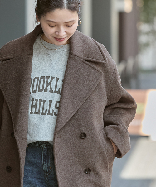 JOURNAL STANDARD（ジャーナルスタンダード）の「ビックテーラーコート（その他アウター・レディース・ブラウン/ライトグレー/ベージュ・FREE）」の16枚目の写真